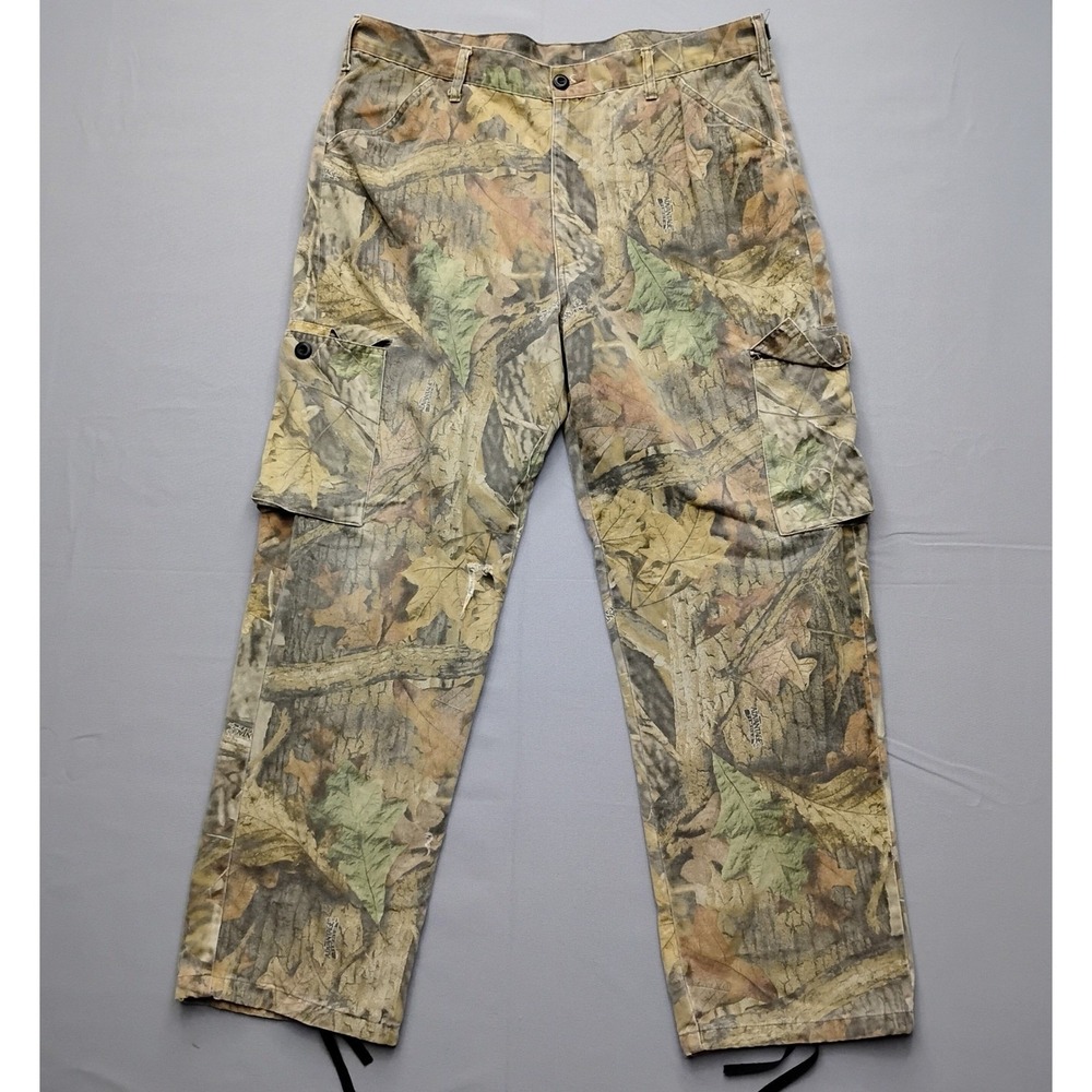 Liberty Advantage Timber Camo Cargo Pants Mens 40x32 Real Tree Distressed